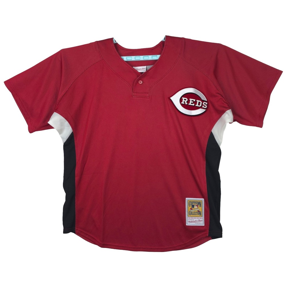 Authentic Ken Griffey Jr Reds Mitchell & Ness MLB Large BP Jersey Red #3 NWT